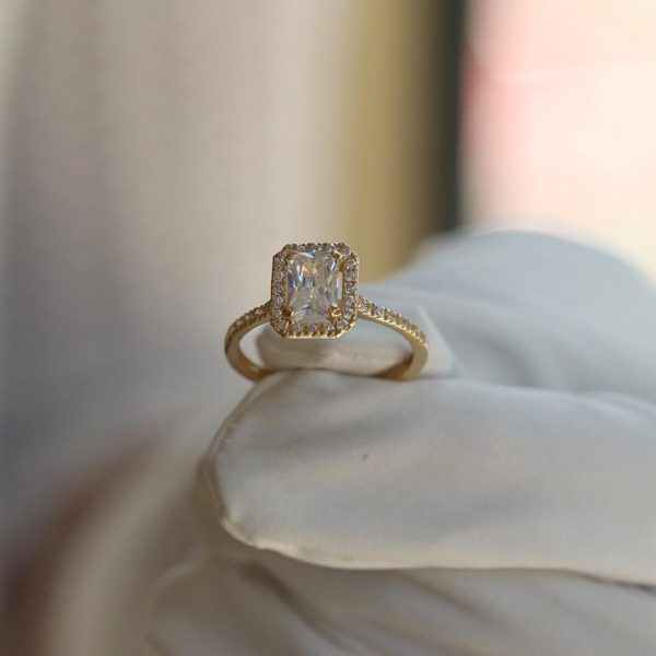 Emerald Cut Ring 14κ