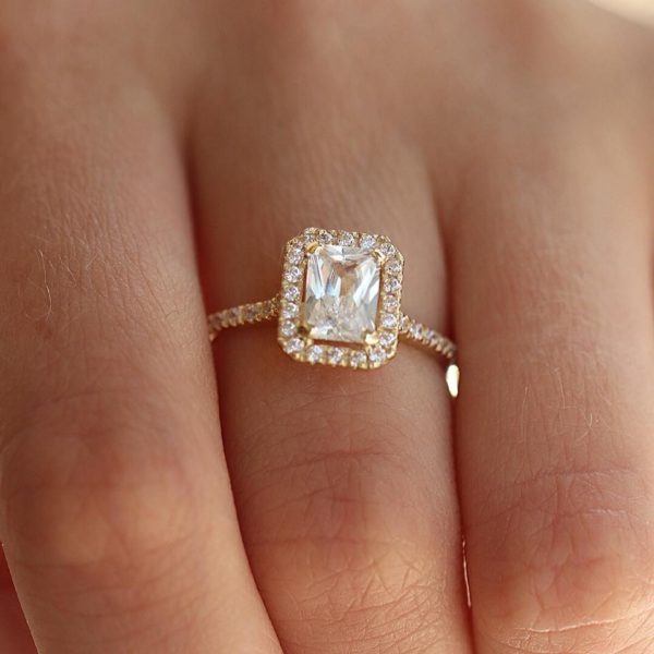 Emerald Cut Ring 14κ