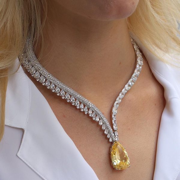 Yellow Diamond Necklace