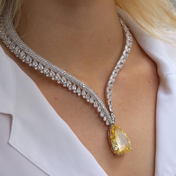 Yellow Diamond Necklace