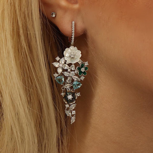 Light Blue Bloom It Earrings