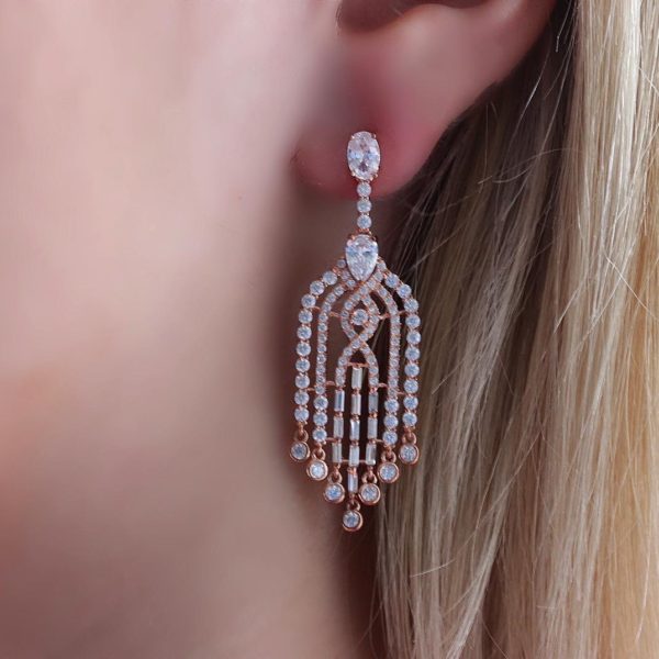 Boho Rose Gold Earrings