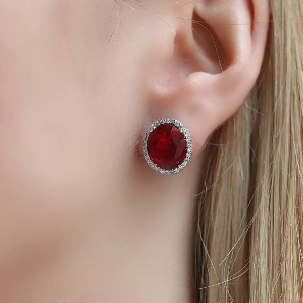 Ruby Rosetta Earrings