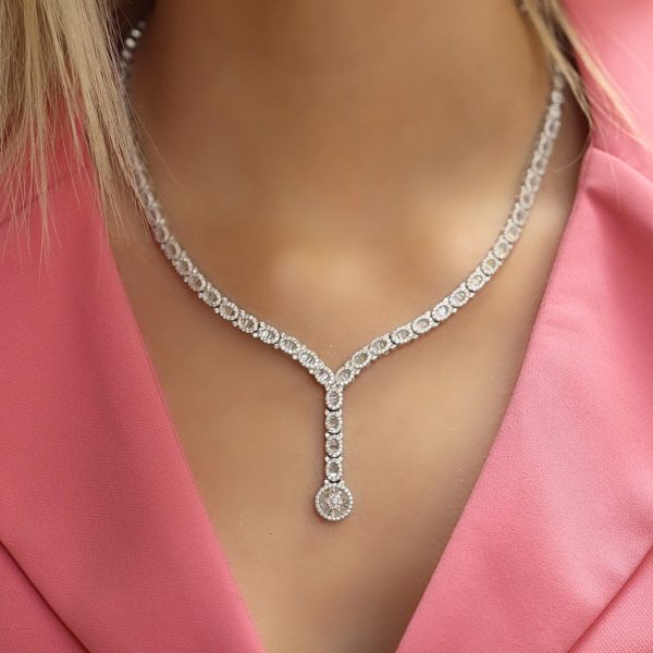 Bridal Silver Necklace (925)