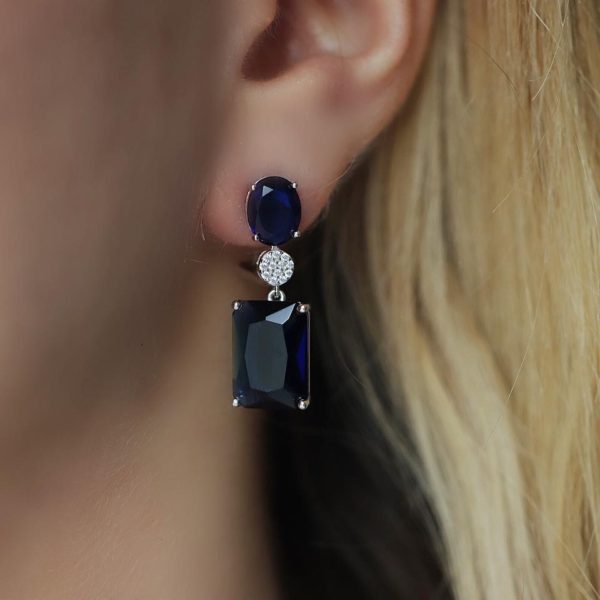 Titanic Blue Earrings