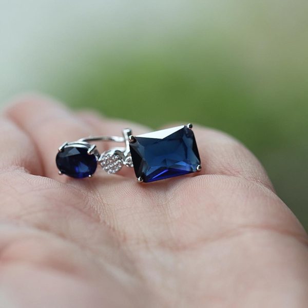 Titanic Blue Earrings