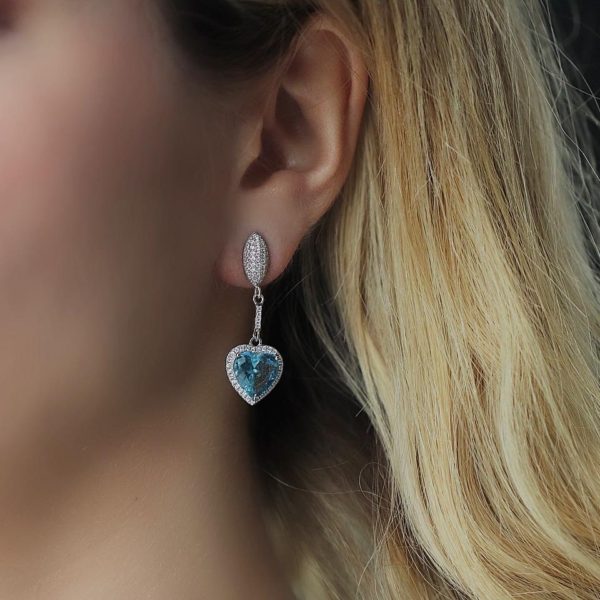 Aquatic Heart Earrings