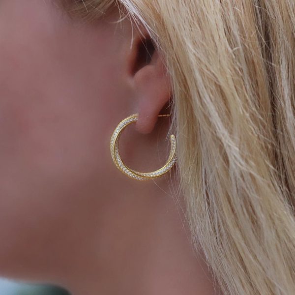 Golden Shine Hoops