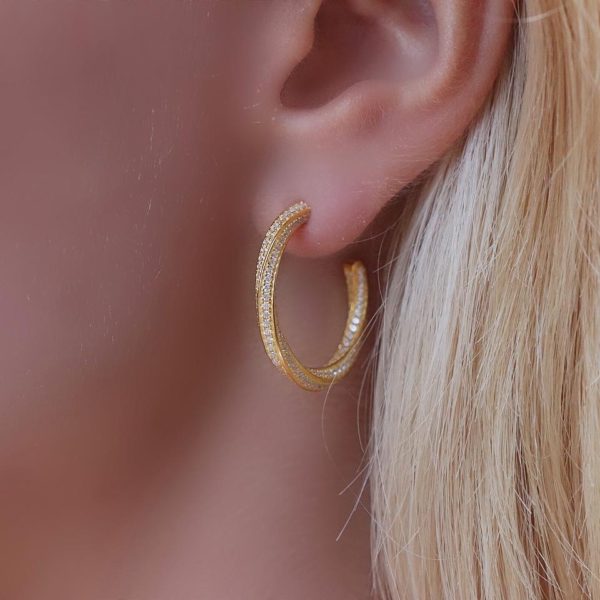 Golden Shine Hoops