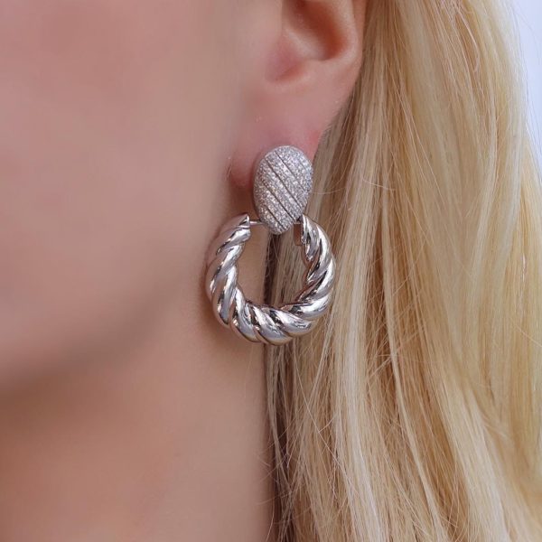 Twist Hoops Earrings