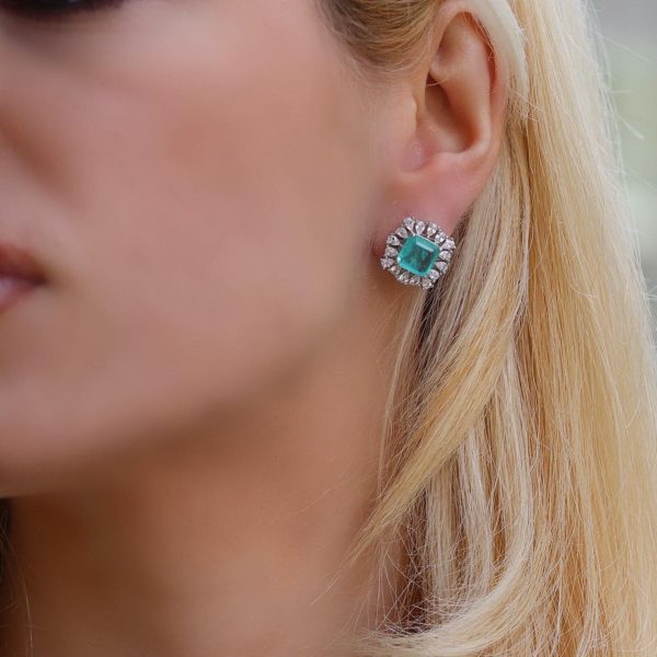 Paraiba Target Earrings