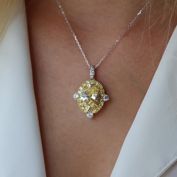 Citrine Silver Necklace