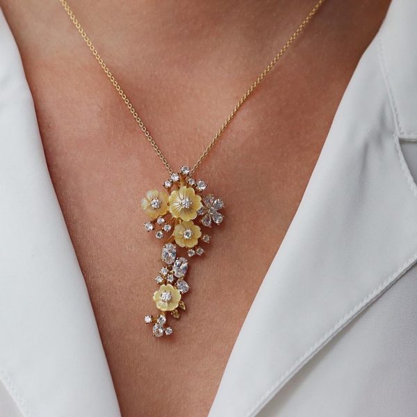 Bloom It Yellow Necklace